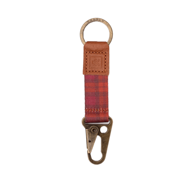 thread clip keychain rosewood
